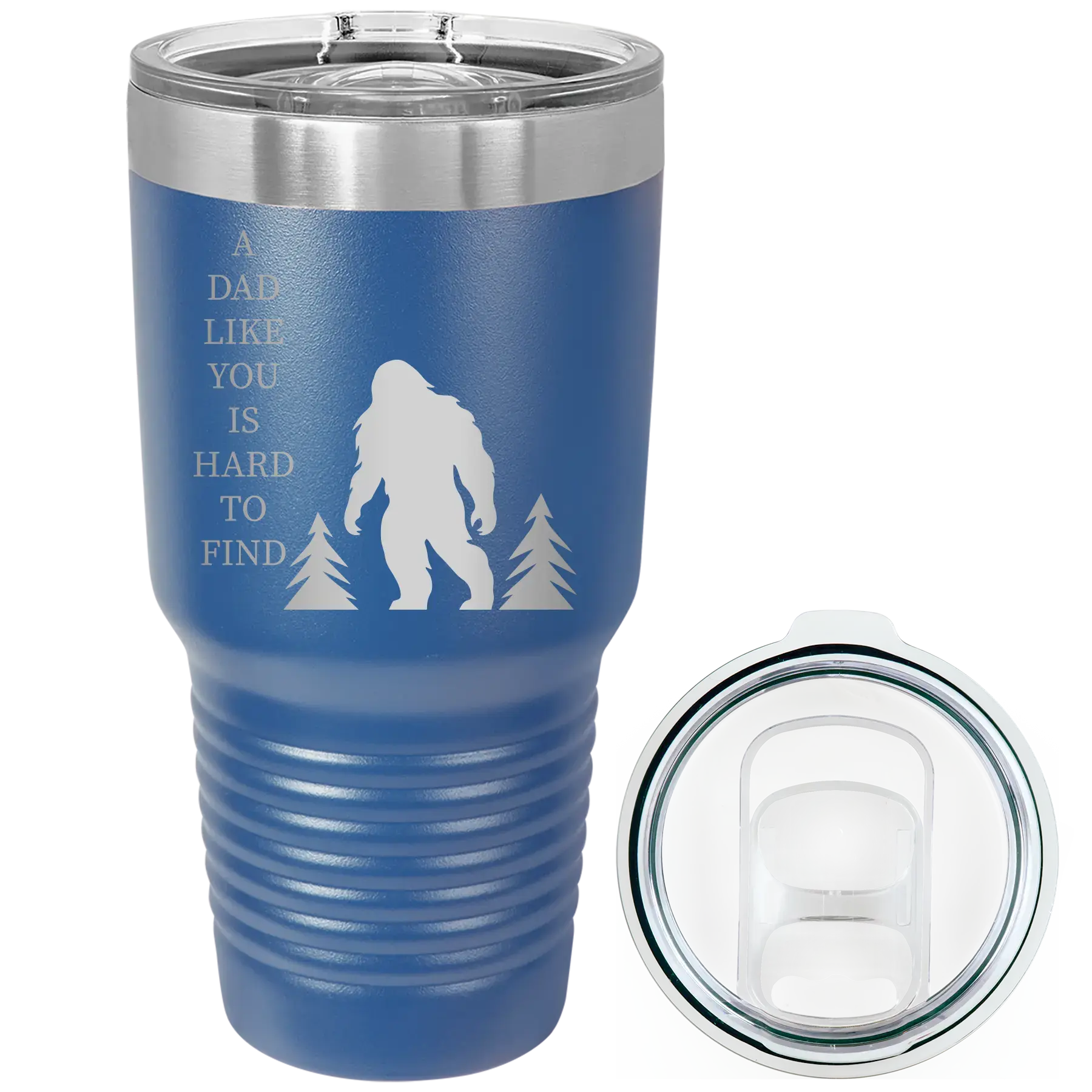 Personalized Bigfoot 30 oz Tumbler - Royal Blue