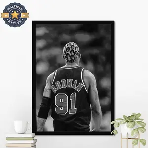Dennis Rodman Poster, Dennis Rodman Wall Art, Poster, Vintage  Poster,  Wall Art, Gift For Him, Motivational Sport Poster Decor Room