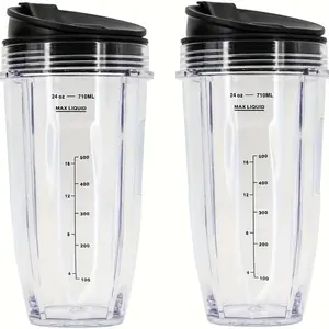 Auto IQ 900W/1000W Series Replacement Cup - 2-Pack 24oz Duo Blender Blade Mode Compatible Jug Blender Part