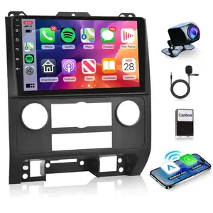 2G+32G Car Radio for Ford Escape 2007-2012/Mazda Tribute 2007-2012, Android 15 Car Stereo Carplay Android auto 9 Inch Touch Screen GPS Navigation WiFi Bluetooth FM + Backup Camera