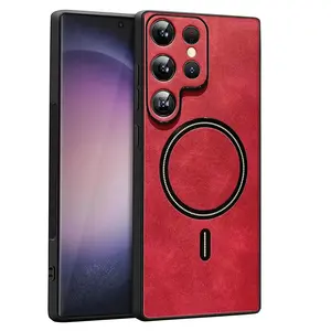 S24 Ultra Premium Leather Camera Case