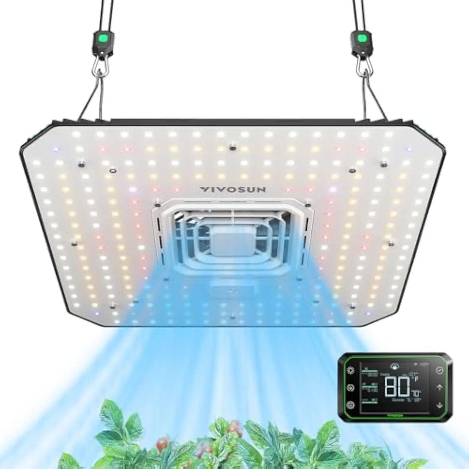 VIVOSUN AeroLight A100 LED Grow Light 100W Tunable Spectrum 2 x 2 Ft. Coverage