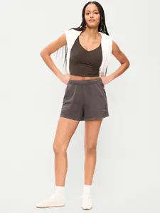 Old Navy Women's Extra High-Waisted Sweat Shorts -- 5-inch inseam
