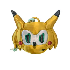 Golden Sonichu Medallion Necklace for Cosplay and Casual Fashion