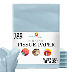 Light Blue Tissue Paper 15 In. x 20 In. | 120 Sheets