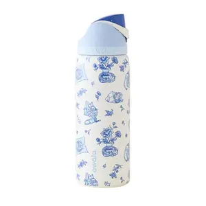Owala FreeSip Summer Water Bottle 2026 Hydrate Gift Delft Cat Edition Stainless Steel Drinkware Cup