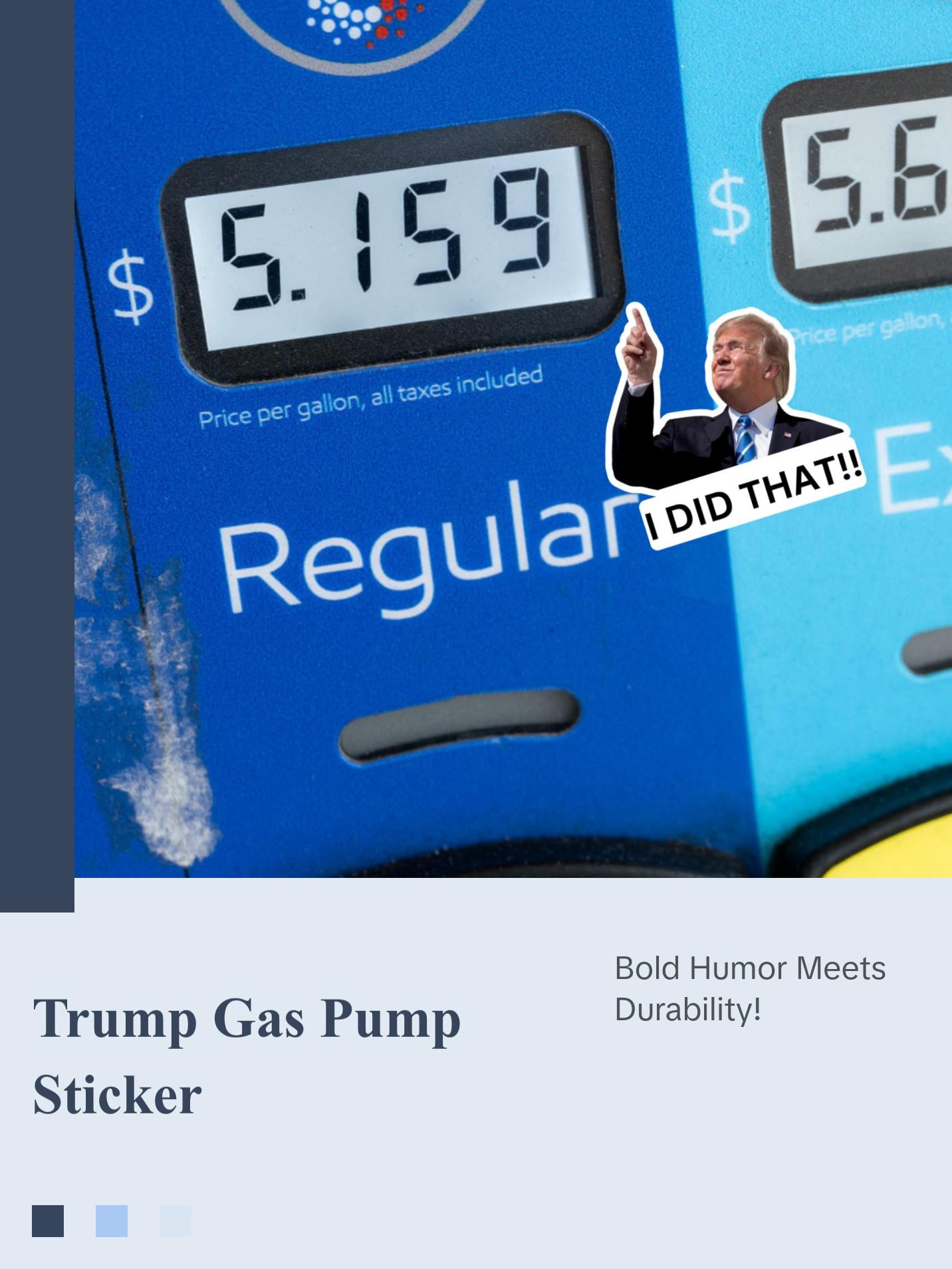 I Did That Trump Sticker | Pointing Sticker | Vinyl Sticker | Water Resistant | 1.5" x 1.5" | Anti Trump | Meme Sticker | Fdt