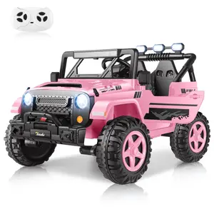 Hikole 24V Ride-On Jeep for Big Kids, 2-Seater with Remote and Parent Control, 4x200W Motors, 4WD Power Wheels, Electric Vehicle with Storage