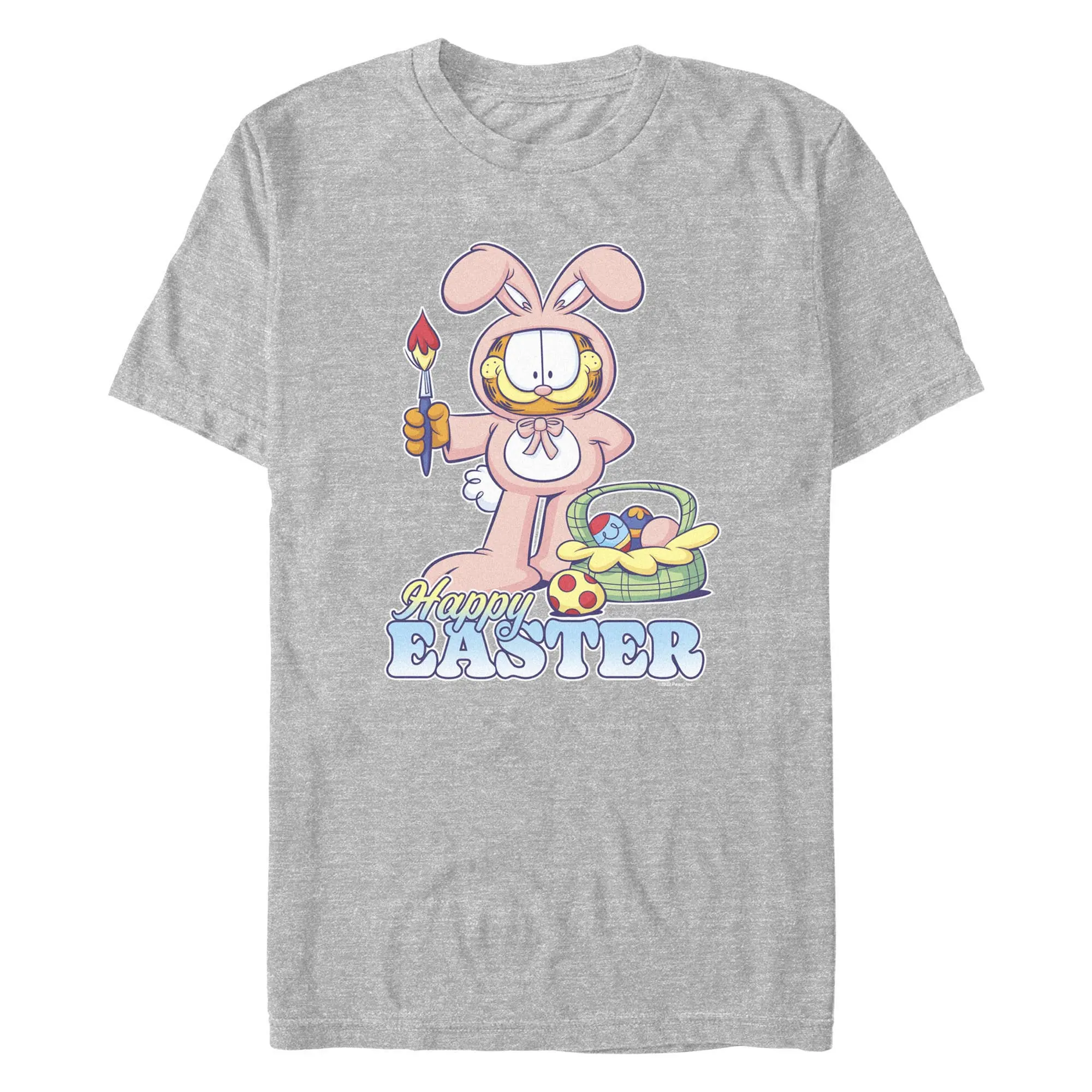 Men's Garfield Happy Easter Bunny Ears Cat T-Shirt