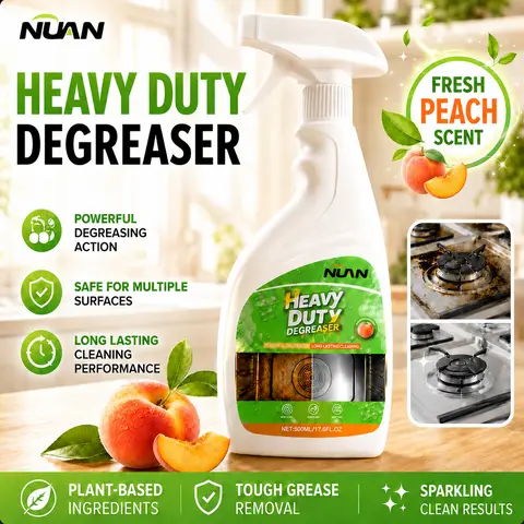 NUAN heavy duty degreaser Spray 500ml – Tough Grease & Oil Cleaner for Stove, Oven, Countertop & Range Hood