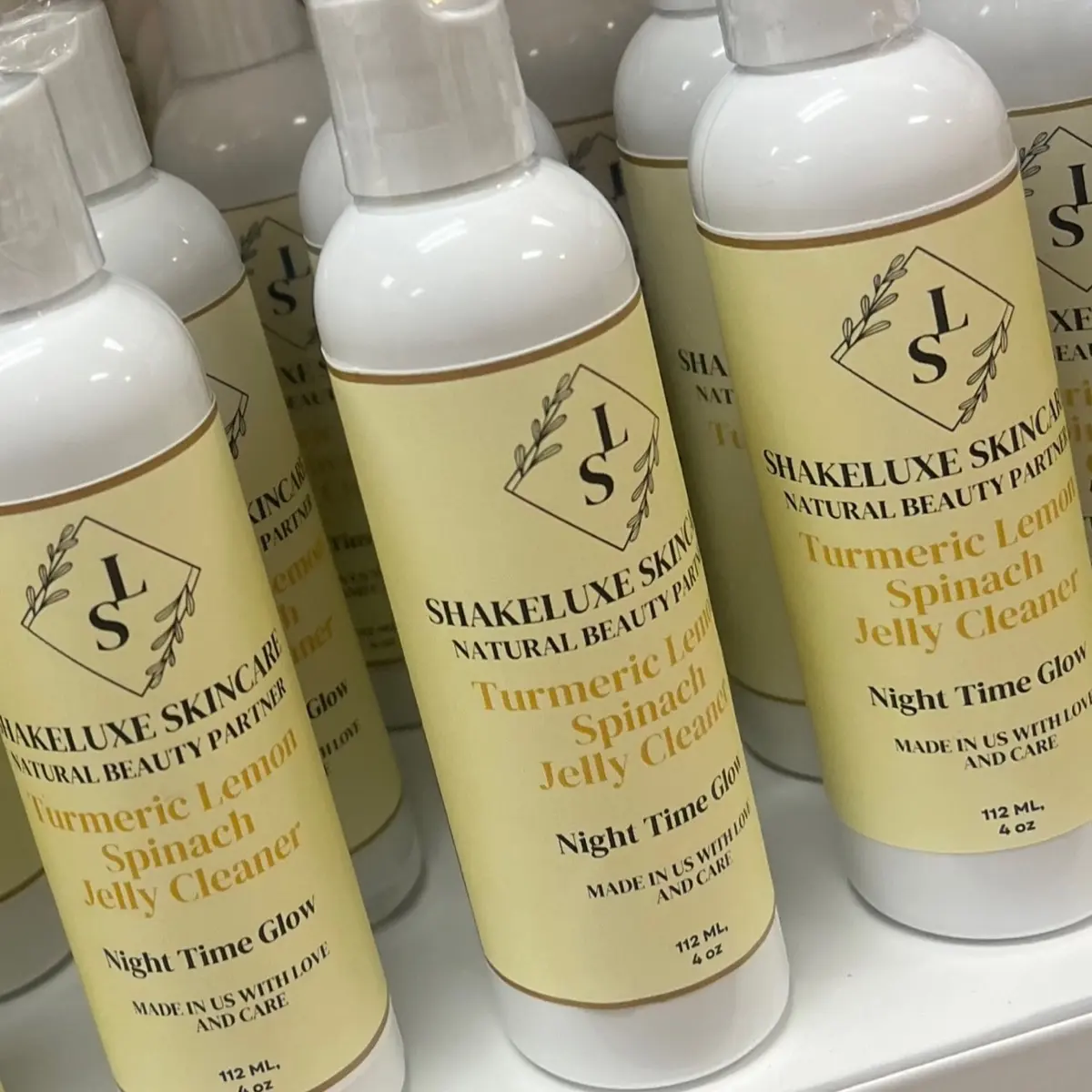 ShakeLuxe Skincare Turmeric, Lemon, and Spinach Facial Cleanser for Radiant Skin - Gentle