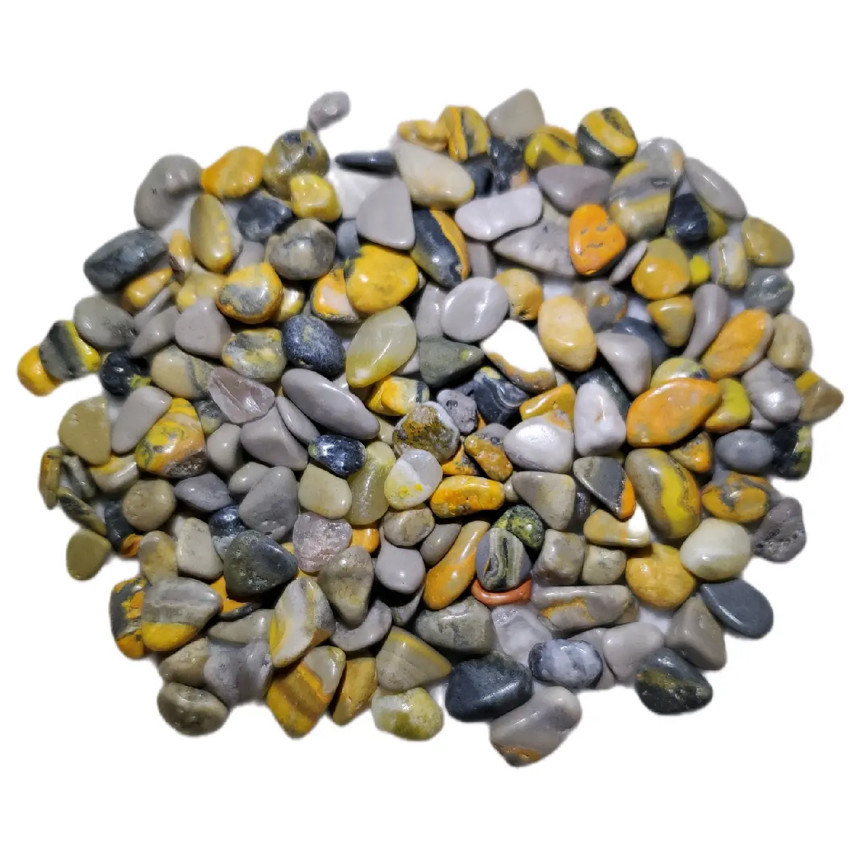 Bumblebee Jasper Crystals Bulk Tumbled Chips Natural Crystal Stones 104g for Tumbling, Cutting, Polishing & Reiki Healing raw specimens crystal ornament free form Gemstone