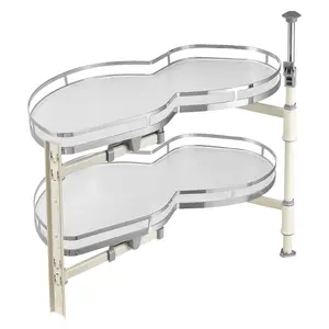 VEVOR 2 Tier Swing Left Blind Corner Cabinet Pull Out Soft Close Kitchen Organizer