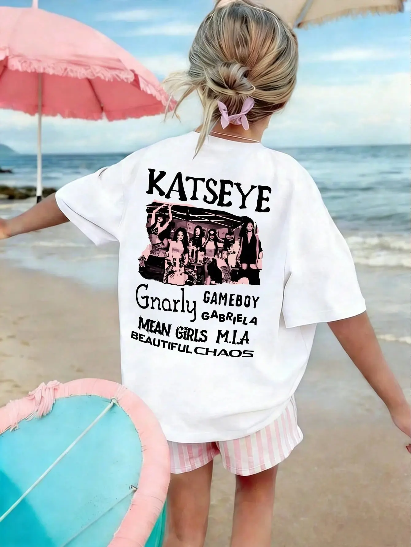 Tween Girls' Casual Printed Round Neck Short Sleeve Soft Cotton Tee - Everyday Outfit Summer Top, XS-XL Sizes Kids' Fashion Tops