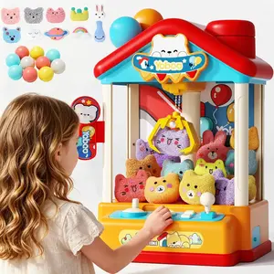 Kids' Claw Machine, Electronic Arcade Game with Music & Plush Prize Vending Toys, Outdoor Fun Party Birthday Gift for 4-8 Year Olds outdoorfun