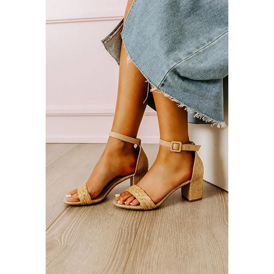 The Taylor Raffia Heel