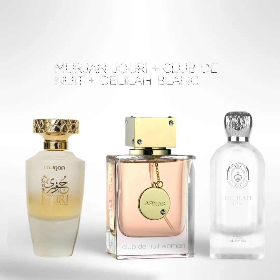 Murjan Jouri + Club De Nuit + Delilah Blanc Eau de Parfum – 3 x