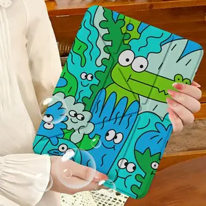 Triple Y-Shape iPad/tablet PC Case with Pen Holder, Creative Art13 Elegant Design, Lightweight & Foldable, Perfect for Work