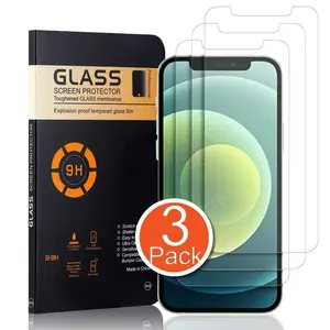 3X Tempered Glass Screen Protector for Iphone 16 15 14 13 12 11 Pro Max XR 8 7 6 Does not apply