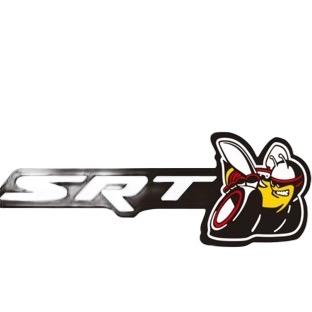 Halo Lit Letter - Stainless Steel Dodge SRT Scat Bee LED Grille Emblem RGB Flow-Series Frosted Lens App & Remote Dual Control 120+ Effects