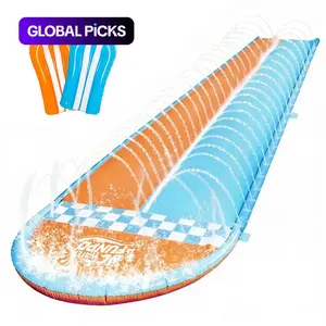 3pc Inflatable Water Slide and Skateboard Set, Summer Outdoor Toy, Portable Grass Toys, Cool Party Gift, Ideal for Kids, Multi Purpose Inflatable