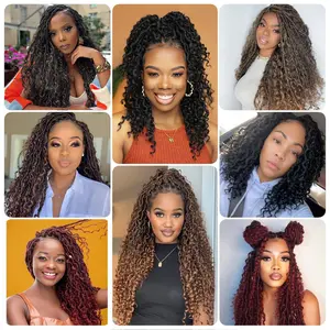 Forevery Faux Locs Crochet Hair 12 Inch Goddess Locs Crochet Hair Packs Preloo