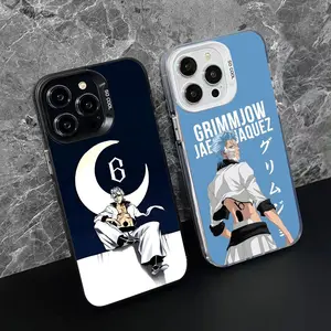 Bleach Grimmjow Anime Phone Case for iPhone 16 15 14 13 12 11 X XR XS 8 7 Pro Max Plus Colored Translucent Cover Luxury iPhone16case Premium Phone Case deals for you