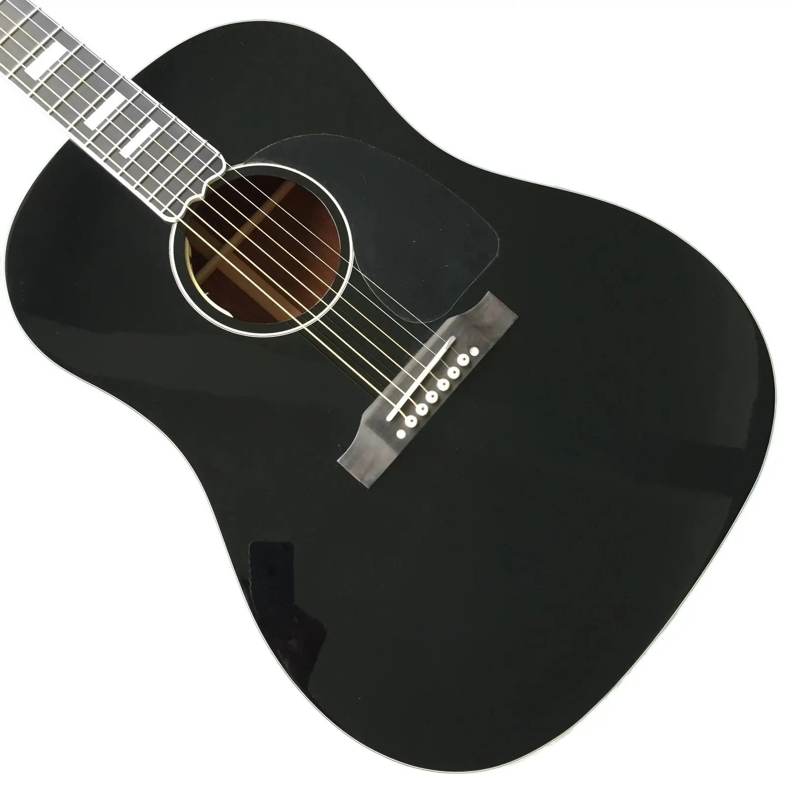Adult 41# J45 Acoustic-Electric Guitar - New Arrival, Solid Spruce Top, Bone Nut, Bone Saddle, Rosewood Fingerboard, Black Finish, Acoustic & Classical Guitar Parts