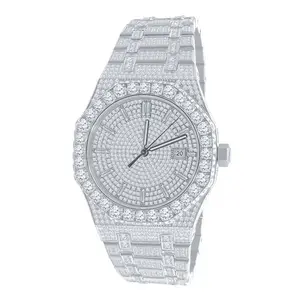Real Genuine Certified 24.65 CWT. VVS/D Moissanite Custom Watch