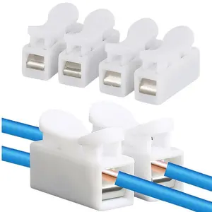 Quick Connect Terminal Block Ch-2, 20/50 Pieces Set, Multi-Wire Connection, Electrical Connector, Durable & Convenient Design