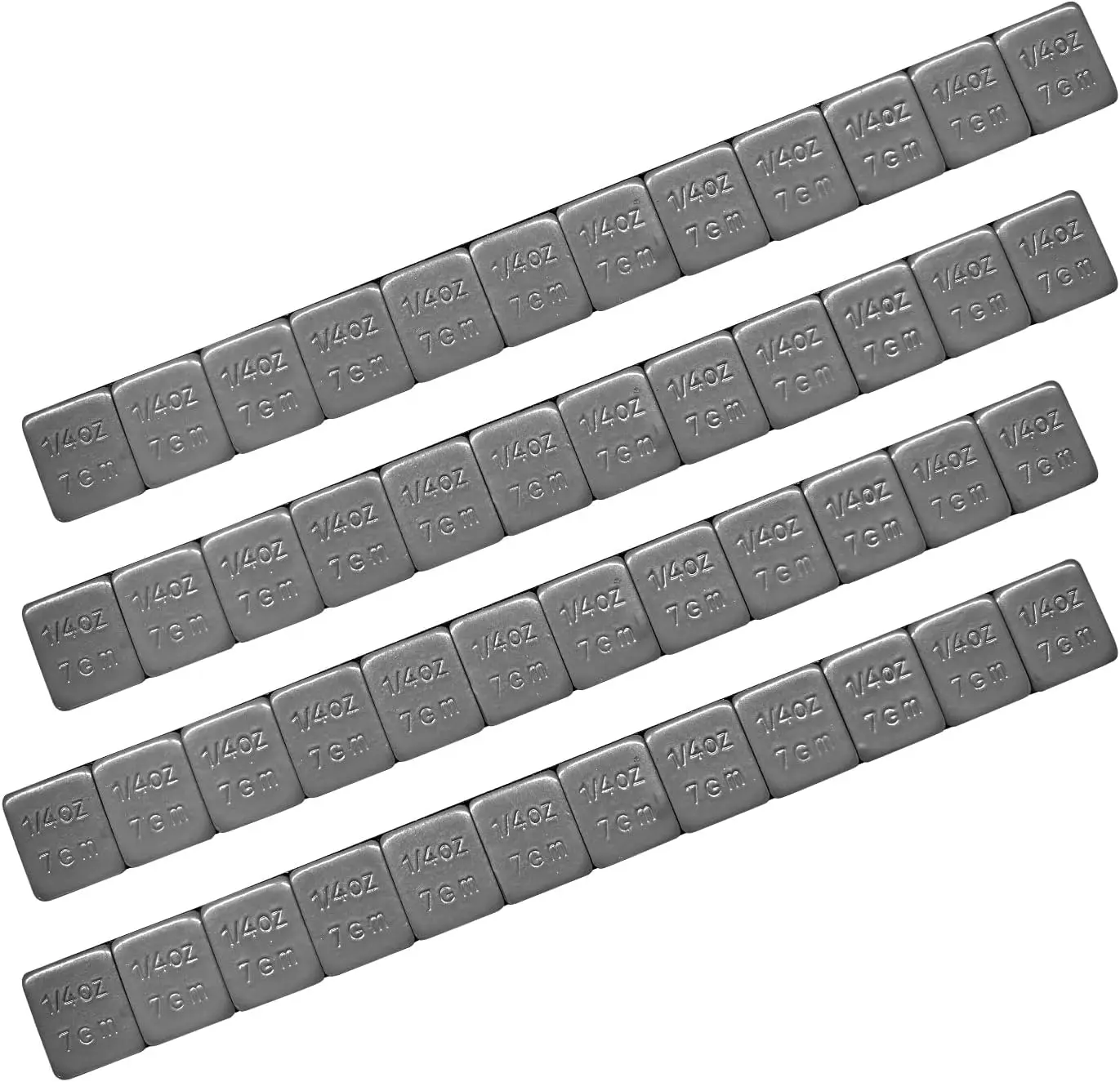48 PCS 0.25oz Peel-and-Stick Metal Wheel Weights, Adhesive Tape Backed Low Profile Tire Balancing Tools for Cars/SUVs, ATVs, Trucks, Motorcycles