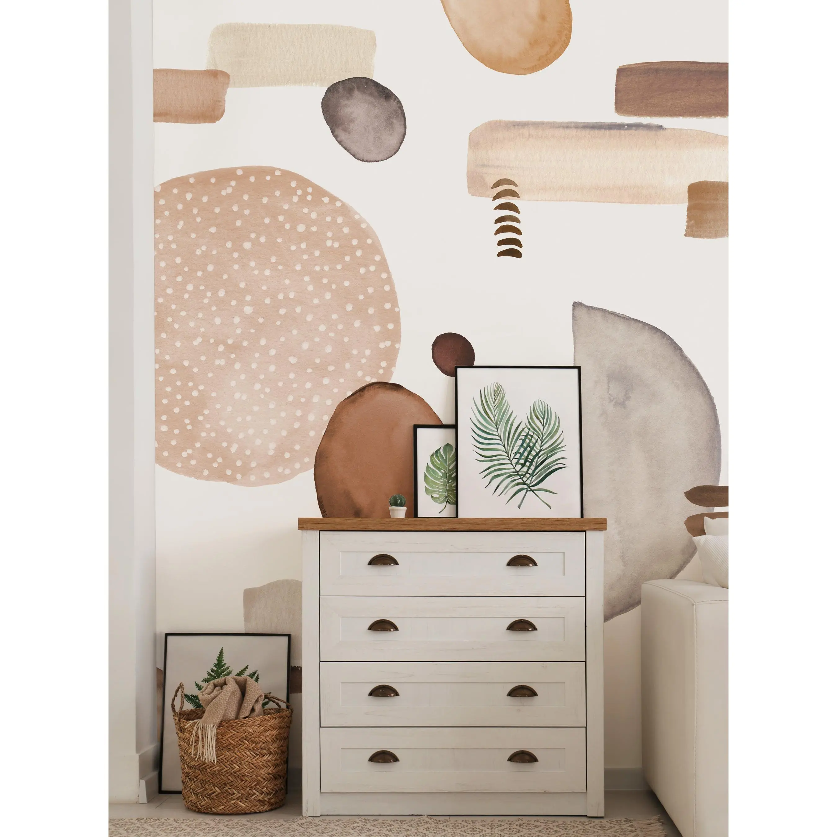 Mid Century Modern Art Peel and Stick Mural