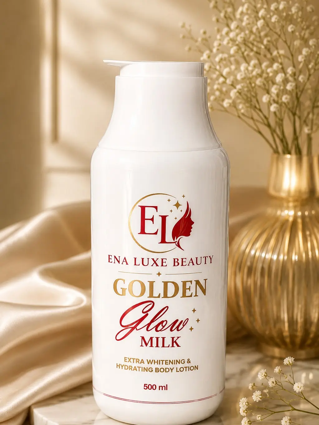 Golden Glow Hydrating Body Lotion, Milk-Infused Moisturizer for Dry Skin (Beauty & Personal Care)