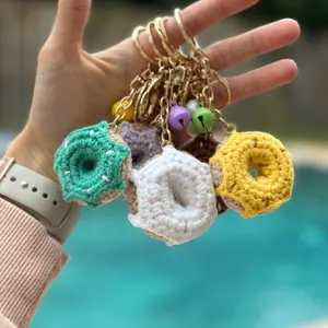 Cute CROCHET DONUTS KEYCHAIN | Finished Product | Handmade Toys | Tiny Amigurumi | Donut Decor | Accessory and Decorrattion | Kawaii Gift