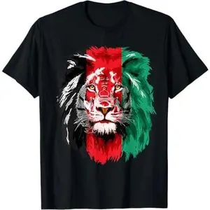 Afghanistan Flag Lion Free Afghanistan T-Shirt