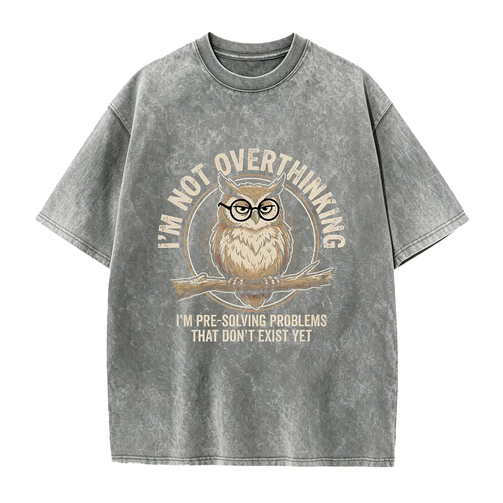 I'm Not Overthinking Shirt, Funny Owl Tee, Overthinker Gift, Anxiety Humor Shirt, Introvert Tee, Owl Lover Shirt