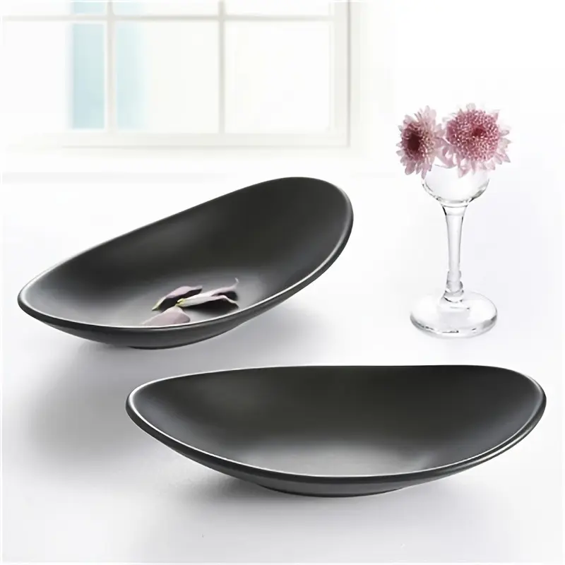 Elegant Oval Black Jewelry & Key Tray - Versatile Organizer for Rings, Keys, and Decorative Items - Perfect for Easter, Valentine's Day, Thanksgiving - Durable Plastic Organizers