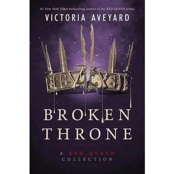 Broken Throne - A Red Queen Book Series by #1 New York Times Bestselling Author Victoria Aveyard, HarperCollins Hardcover Children's Literature & Art Book with Journal Entries, 9.21" H x 6.3" L x 1.7" W