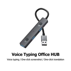 voice HUB USB C Hub Type-C 3.1 To USB  Reader PD Fast Charge 3 In 1 USB Dock For Macbook PC