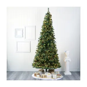 Nearly Natural 10' White Mountain Pine Faux Christmas Tree