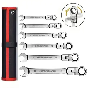 8mm Compact Ratchet Tool Kit, 1 Count Removable Head & Reversible Torque Control Wrench Set, Ratchet Combination Wrenches, Portable Multi-purpose Design Hand Tool for Motorcycle/Sailboat Repair