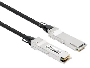 Intellinet QSFP+ 40G Passive DAC Twinax Cable, QSFP+ to QSFP+,1.5 ft., MSA-compliant for Maximum Compatibility, Direct Attach Copper, AWG 30, Black