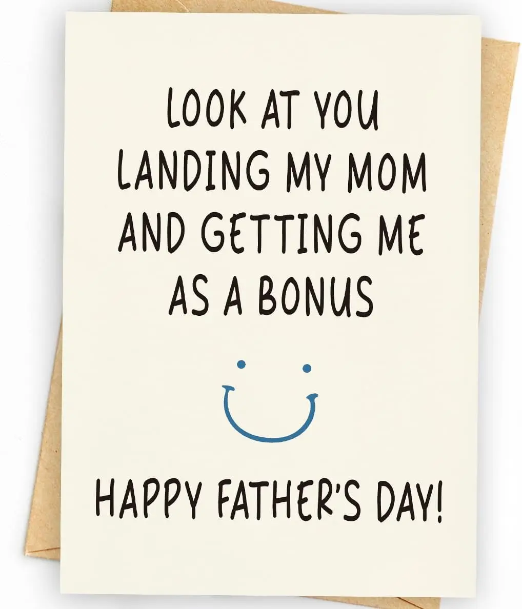 Funny Fathers Day Card & Gifts from Daughter or Son | Dad Gifts for Fathers Day | Happy Father's Day Card & Gift for Dad | Father's Day Decorations