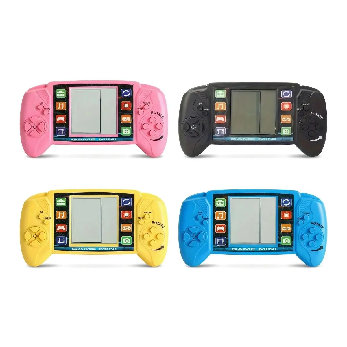 Retro Handheld Game Console with 49 Built-in Games, Portable Educational Toy for Kids. Compact & travel-friendly design, sturdy ABS shell and eye-protective screen. Classic nostalgic game player, perfect Children's Day gift and creative present for boys