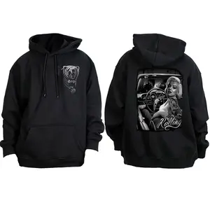 Rolling. Marilyn Monroe Lowrider Chevy Impala Shirt. Chicano Clothing Hoodie Fabric Menswear