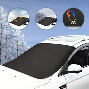Premium All-Weather Car Windshield Cover - Durable Polyester, Sun & Snow Protection, Easy Install for Most Cars, SUVs, Car Sunshade Windshield Outside
