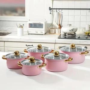 stainless steel cookware set, 5 sets including 5 pots and 5 lids, kitchen cookware set, household kitchen products, kitchen gifts, kitchenware