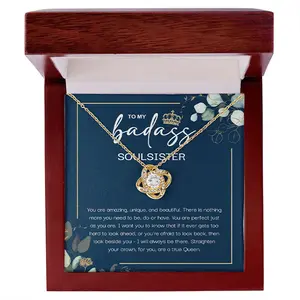 Sister Necklace, To My Badass Soul Sister Necklace, Straighten Your Crown, Gift For Unbiological Sister, Best Friend Gifts, Friendship necklace, matching sets, BFF gifts, meaningful jewelry, best friend forever