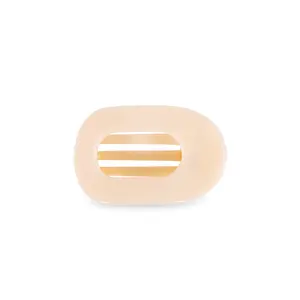 Teleties Almond Beige Medium Flat Round Hair Clip