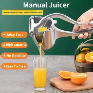 Aluminum Manual Hand Juicer Squeezer -Fast High Capacity No Residue Easy To Clean